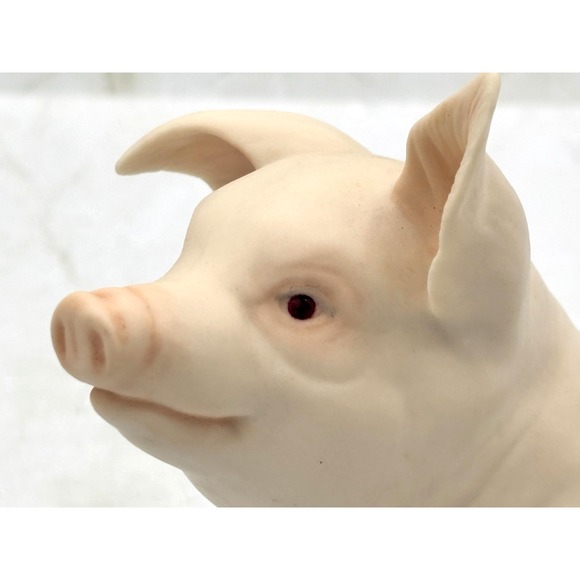 Cybis Porcelain Art Sculpture Sitting Pig Plato Figurine 1983‎ Signed EUC USA - Picture 11 of 16